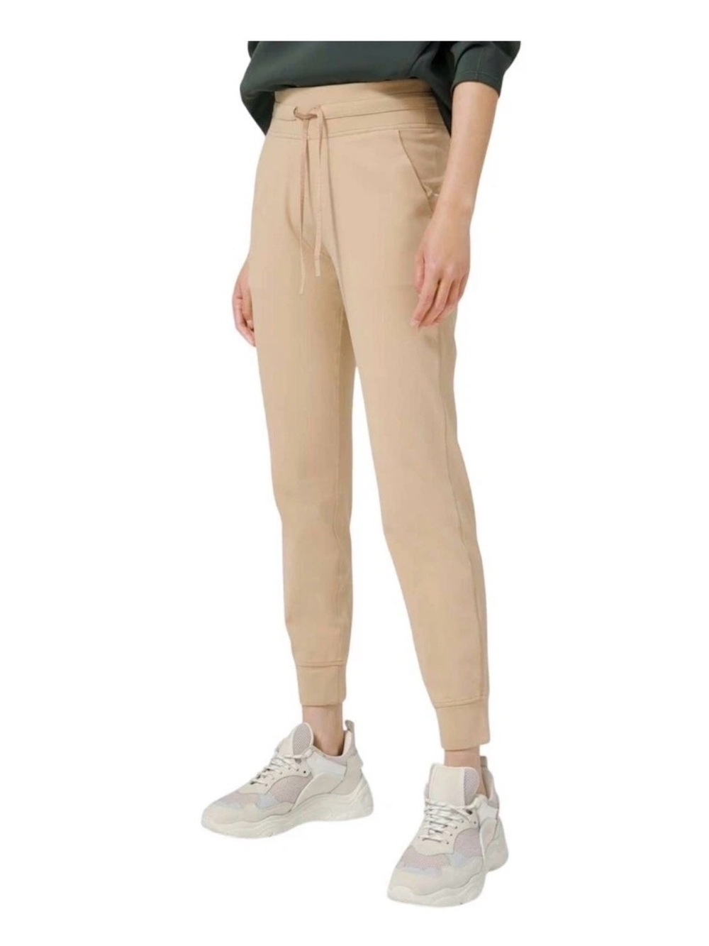 lululemon ready to rulu Women's 8 Taupe Capris drawstring pants